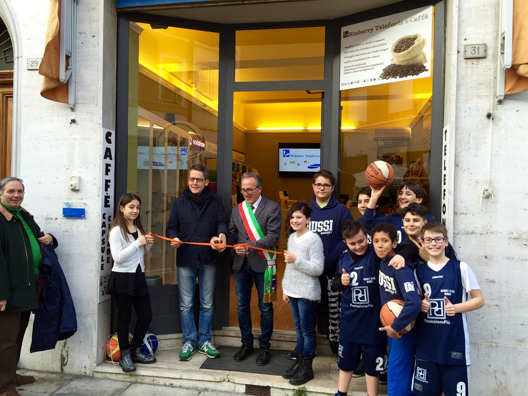 12/03/2016: INAUGURAZIONE BLUBERRY CON I RAGAZZI DEL BASKET RUSSI