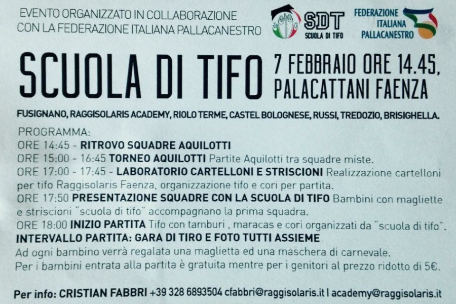 07/02/2016: SCUOLA DI TIFO