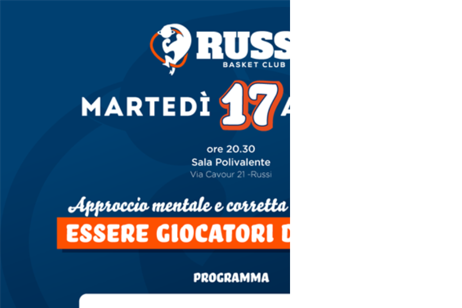 17/04/2018: SEMINARIO ESSERE GIOCATORI DI BASKET