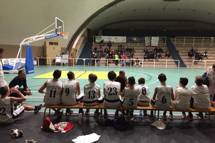 UNDER 14 M.: GUELFO BASKET - BASKET CLUB RUSSI 46 - 39